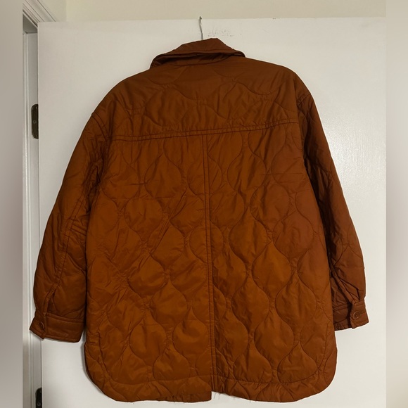 Madewell Burnt Orange Quilted Jacket - Picture 2 of 5